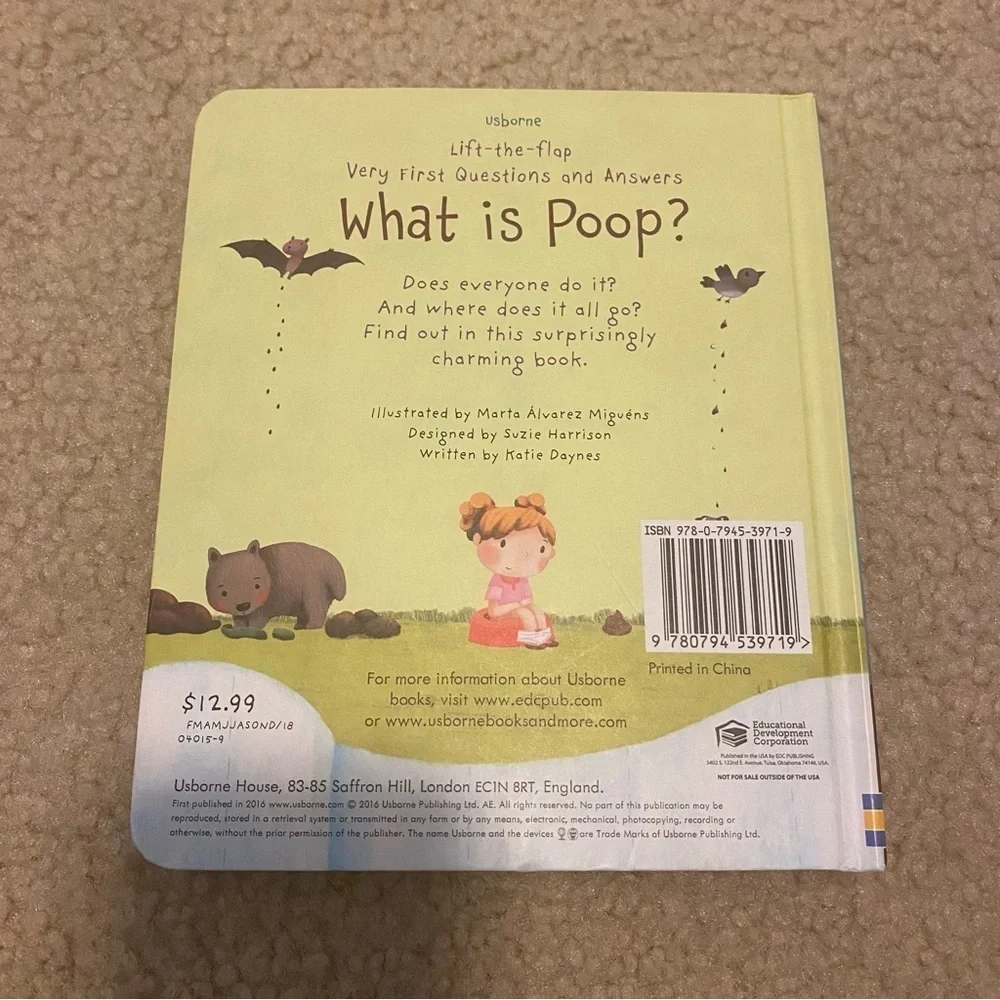 BOGO Usborne Lift-the-flap “What is Poop?” Hard Back Book - Picture 6 of 6